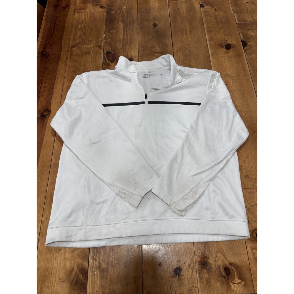 Nike Golf Tour Performance Therma-FIT‎ 1/4 Zip Pullover XL White Activewear Top